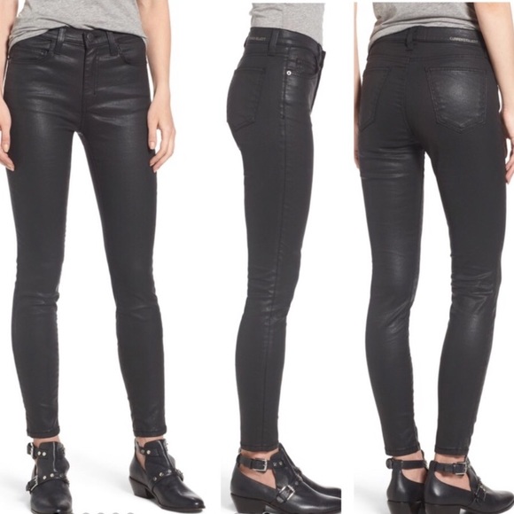 Current/Elliott Denim - Current/Elliott The Ankle Skinny Coated Jeans